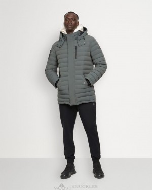 Moose Knuckles Greystone Jacket Jassen Heren Forest Hill | KYW425189