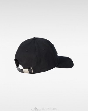 Moose Knuckles Logo Icon Cap Baseball caps Heren Zwart | ZEN243857