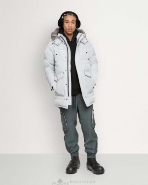 Moose Knuckles Onyx Big Ridge Parka Shearling Parkas Heren Grijs | XGW718469