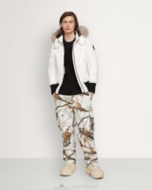 Moose Knuckles Original Ballistic Bomber Fur Bomberjack Heren Milky Way / Stoned Fox Fur | MSW715294