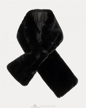 Moose Knuckles Sackett Scarf Sjaals Dames Zwart | IPM423759