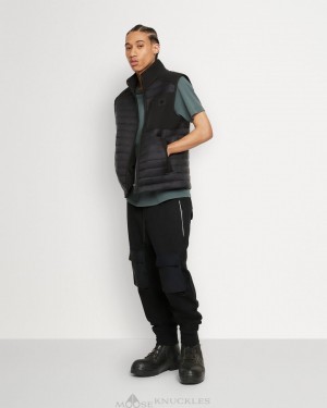 Moose Knuckles Sherwood Vest Vests Heren Zwart Zwart | TZA025431