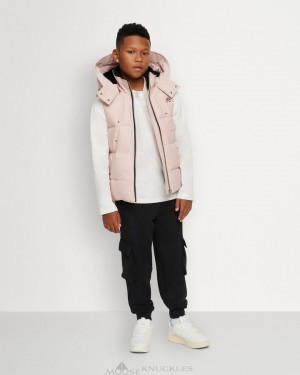 Moose Knuckles Vest Vests Kinderen Roze | EBW371560