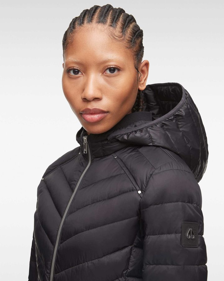 Moose Knuckles Air Down Parka Parkas Dames Zwart | KBL512398