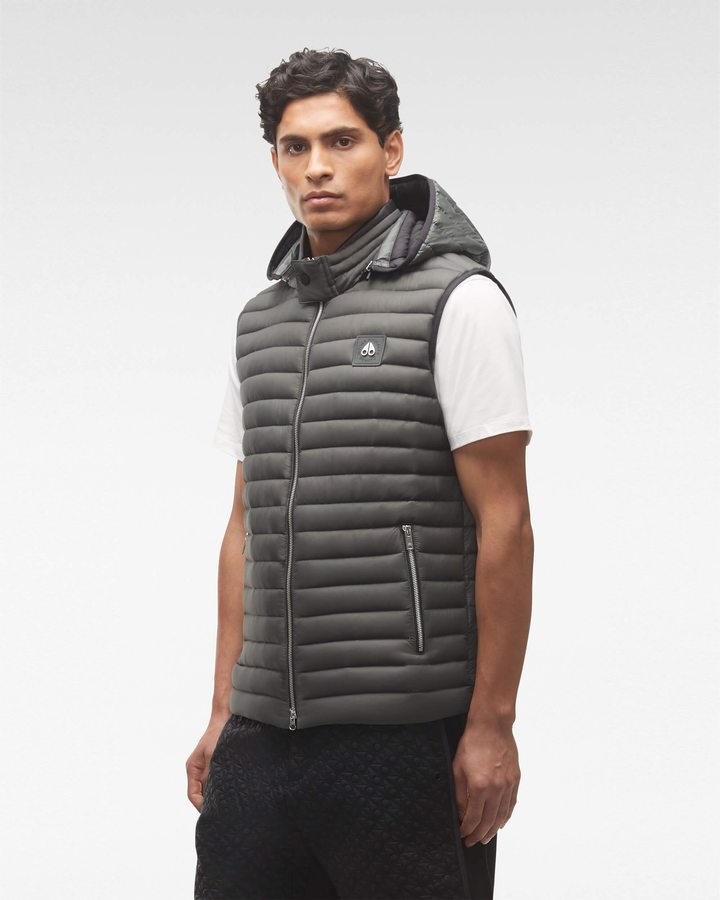 Moose Knuckles Air Down Vest Vests Heren Grijs | HXO976140