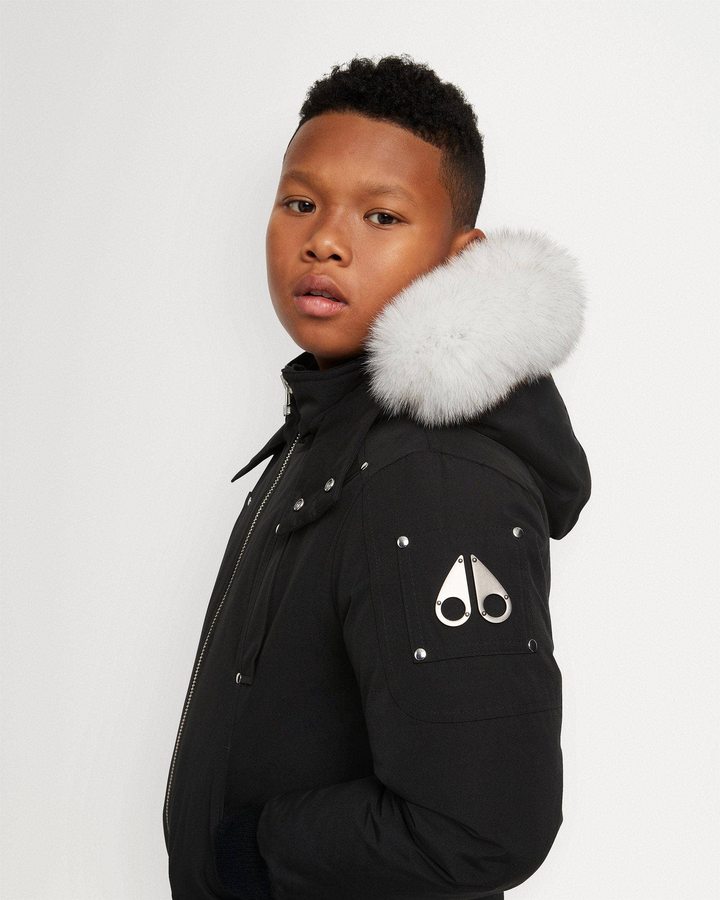 Moose Knuckles Bomber Shearling Bomberjack Kinderen Zwart | BMQ916370