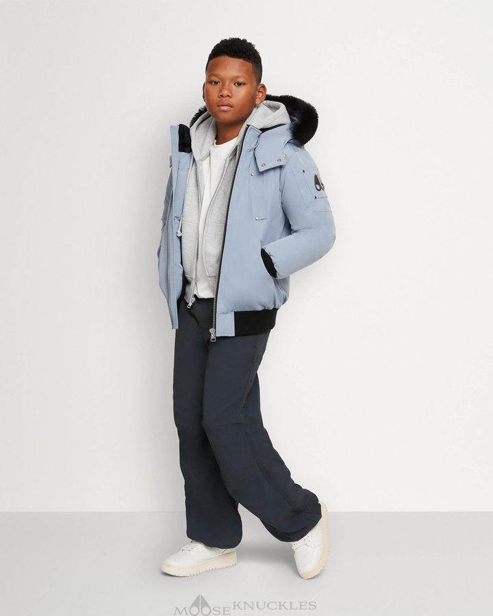 Moose Knuckles Bomber Shearling Bomberjack Kinderen Zwart | KXT952308