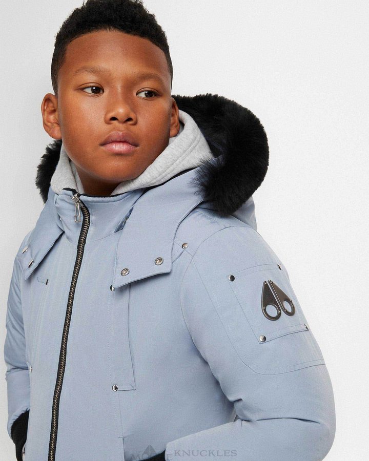 Moose Knuckles Bomber Shearling Bomberjack Kinderen Zwart | KXT952308