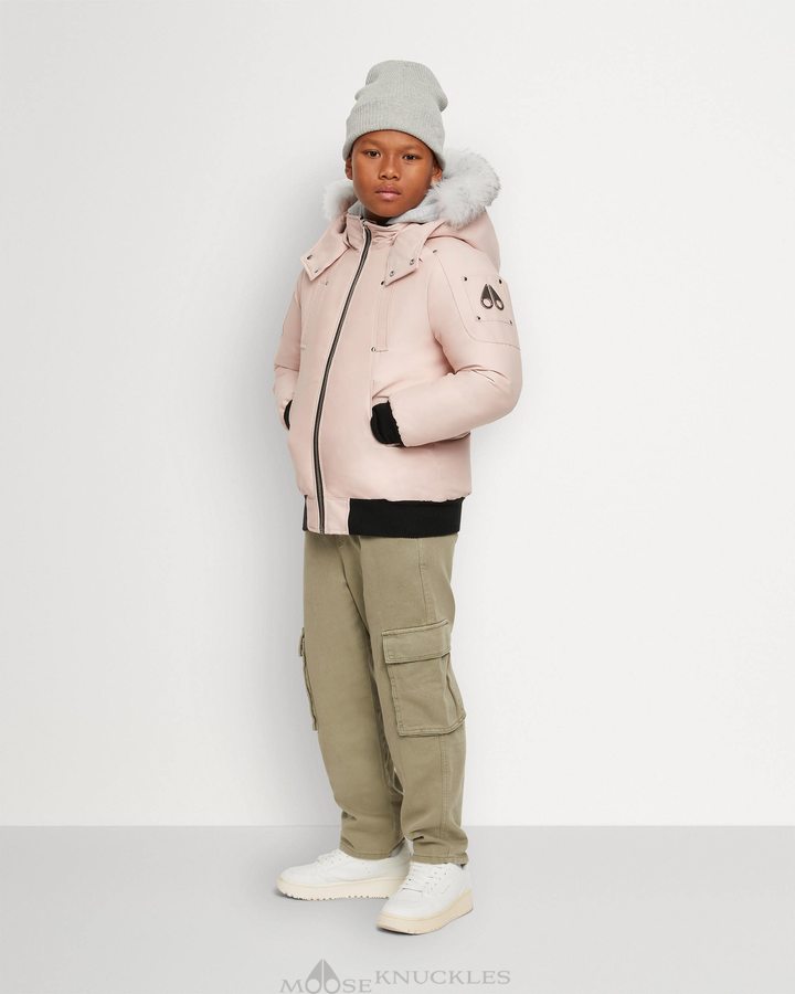 Moose Knuckles Bomber Shearling Bomberjack Kinderen Roze | IFB830456