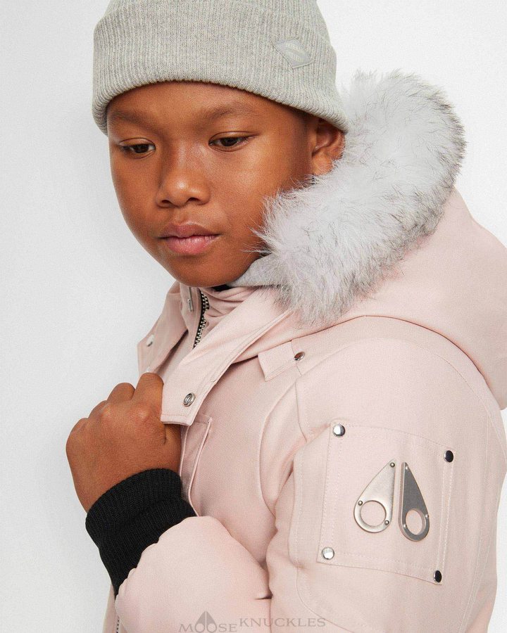 Moose Knuckles Bomber Shearling Bomberjack Kinderen Roze | IFB830456