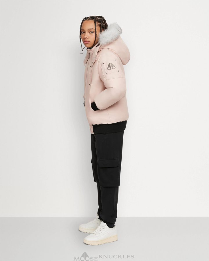 Moose Knuckles Bomber Shearling Bomberjack Kinderen Roze | IFB830456