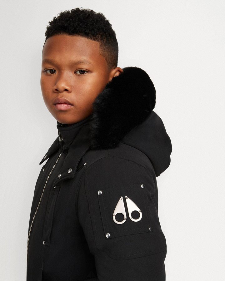 Moose Knuckles Bomber Shearling Bomberjack Kinderen Zwart Zwart | MRZ350146