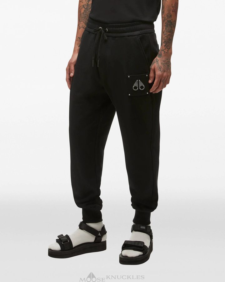 Moose Knuckles Brooklyn Jogger Broek Heren Zwart | BMX378415