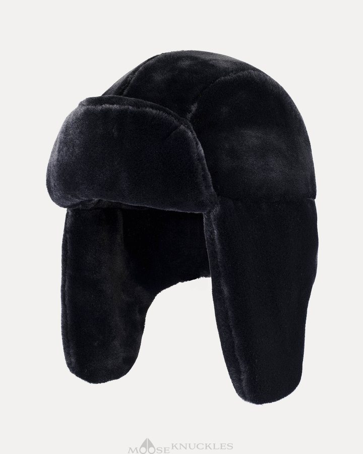 Moose Knuckles Bunny Trapper Hat Hoed Heren Zwart | MXF968403