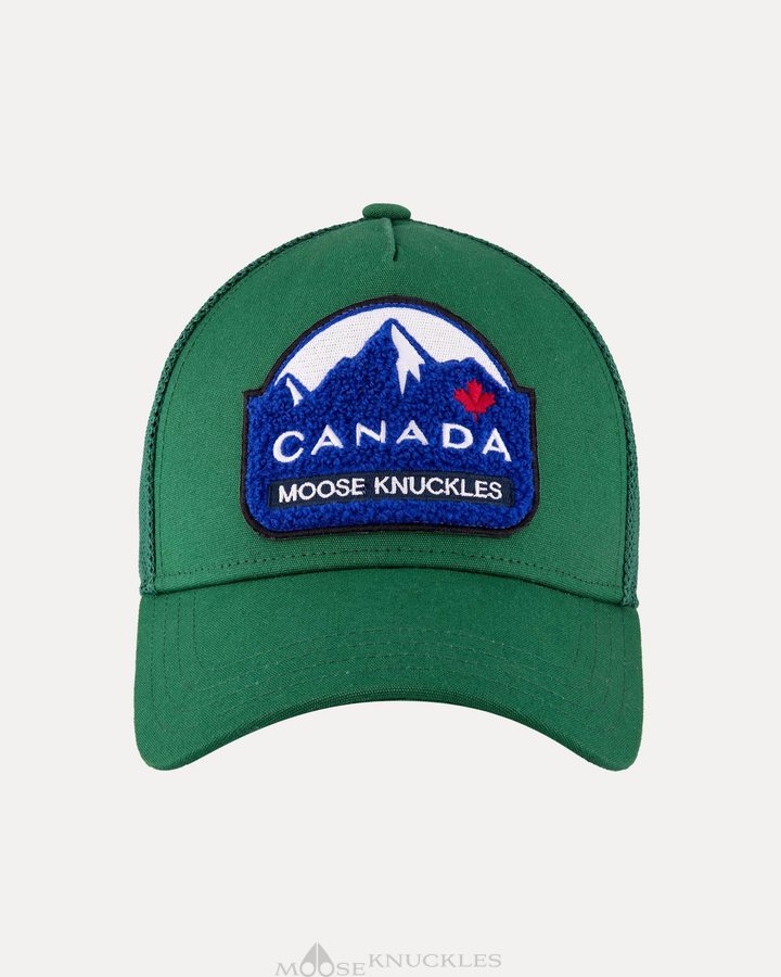 Moose Knuckles Canadiana Patch Cap Baseball caps Heren Malachite | EHB741632