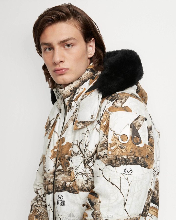 Moose Knuckles Cloud Parka Shearling Parkas Heren Zwart | IOS853947