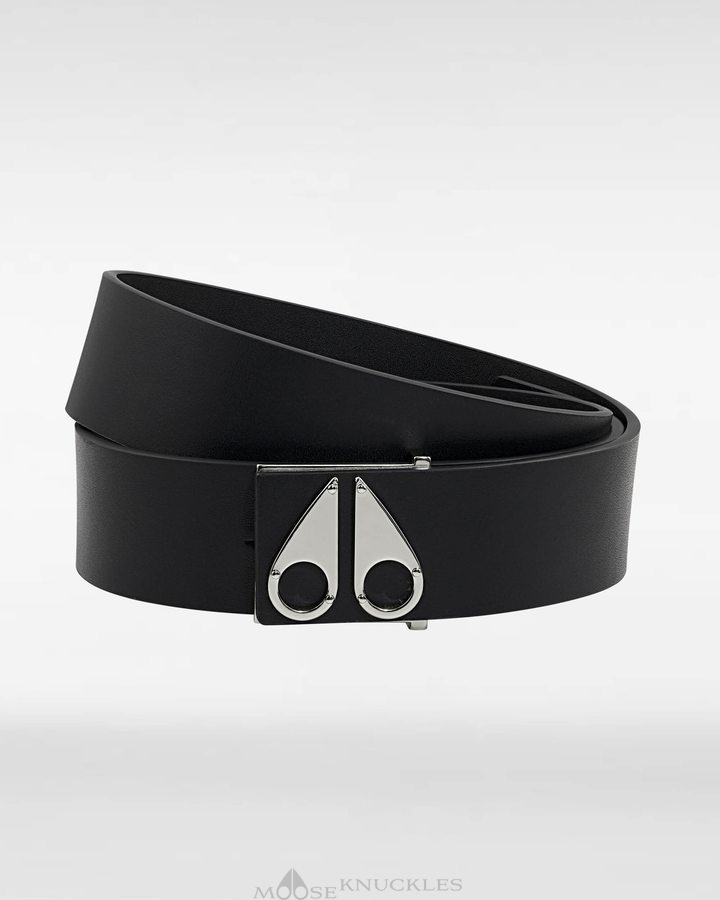 Moose Knuckles Logo Icon Belt Riemen Dames Zilver | SHB386490