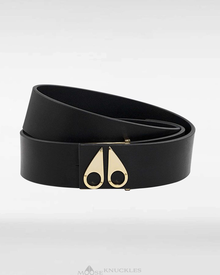 Moose Knuckles Logo Icon Belt Riemen Heren Goud | JQS291738