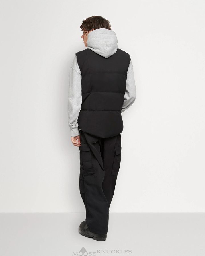 Moose Knuckles Montreal Vest Vests Heren Zwart | IAZ048196