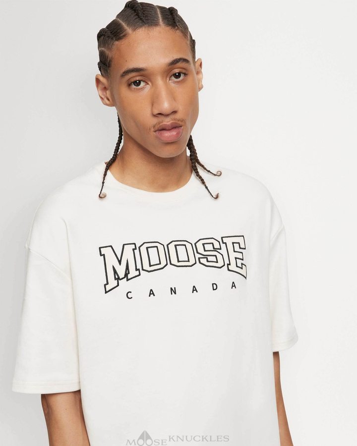 Moose Knuckles Noble Tee Tees Heren Plaster | DQG762834