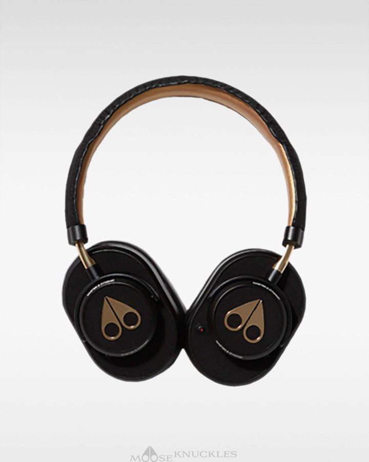 Moose Knuckles Noise Cancelling Headphones Koptelefoon Heren Zwart Goud | HZP413286