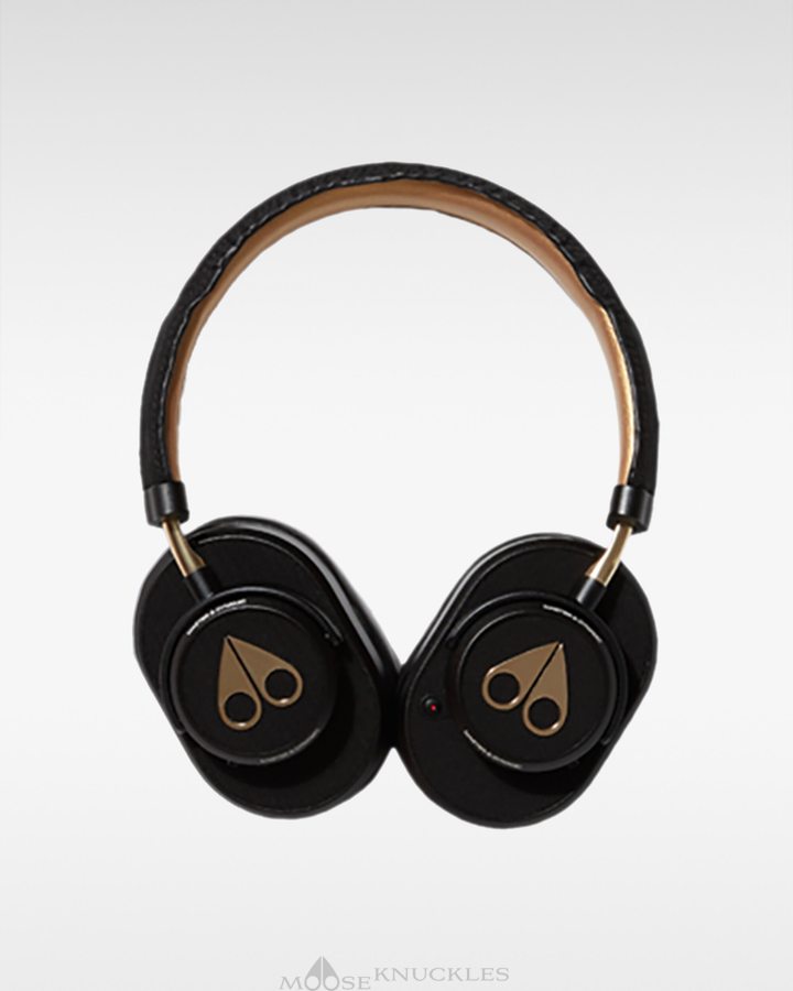 Moose Knuckles Noise Cancelling Headphones Koptelefoon Dames Zwart Goud | JLS473028