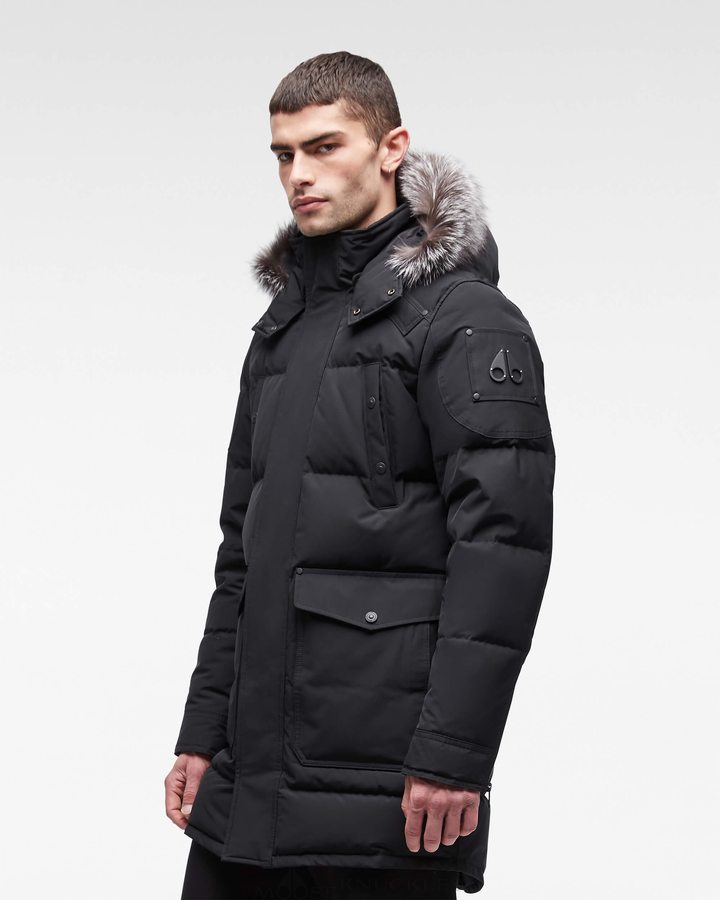 Moose Knuckles Onyx Big Ridge Parka Parkas Heren Zwart | HBX064132