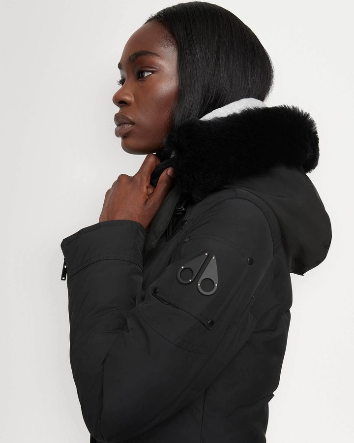 Moose Knuckles Onyx Causapscal Parka Parkas Dames Zwart Zwart | EQZ821307