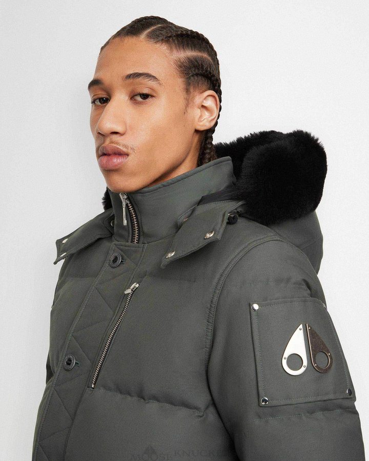 Moose Knuckles Original 3q Jacket Shearling Jassen Heren Zwart | XDM964510