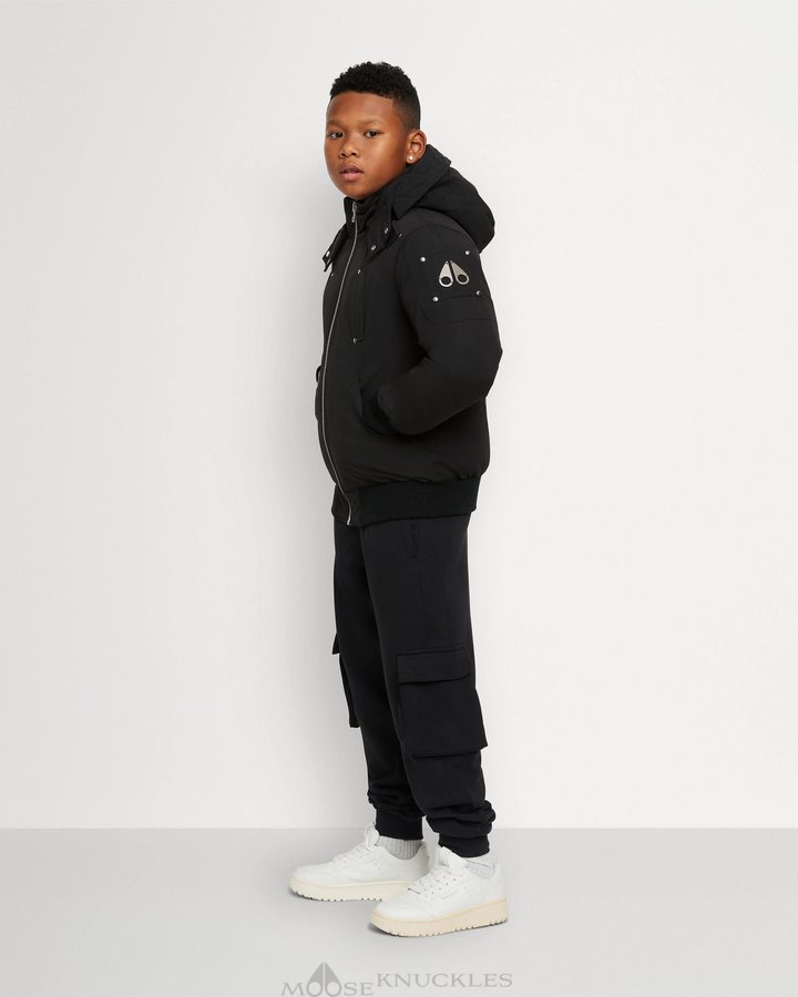 Moose Knuckles Original Bomber Bomberjack Kinderen Zwart | BKM290387