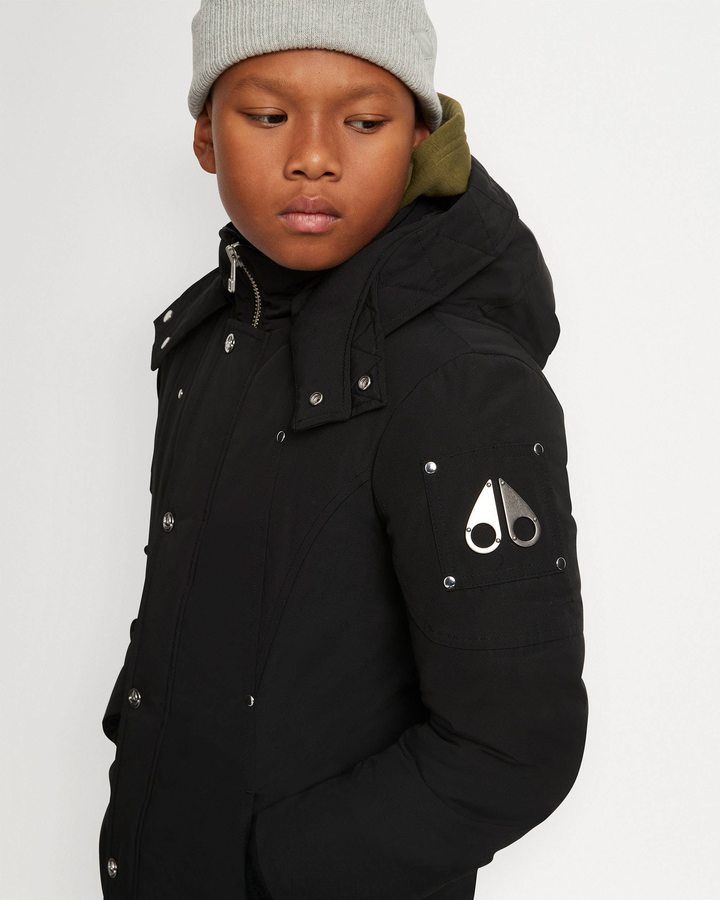 Moose Knuckles Original Parka Parkas Kinderen Zwart | PWA485917