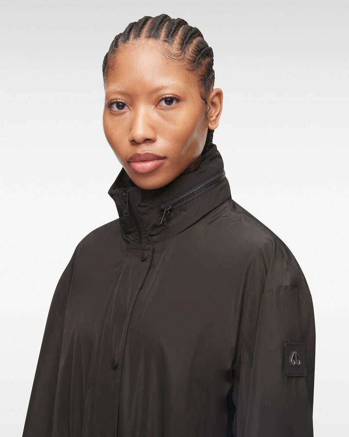 Moose Knuckles Osgoode Anorak Anoraks Dames Zwart | ISU382604