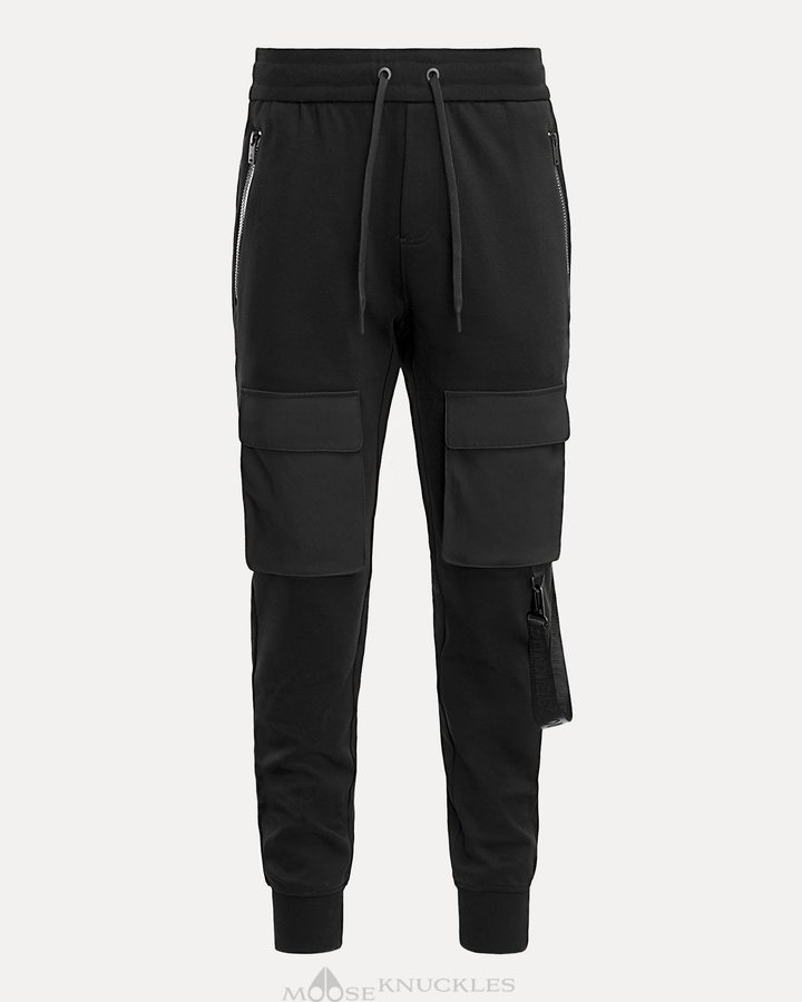 Moose Knuckles Perido Cargo Jogger Broek Heren Zwart | ULF317205