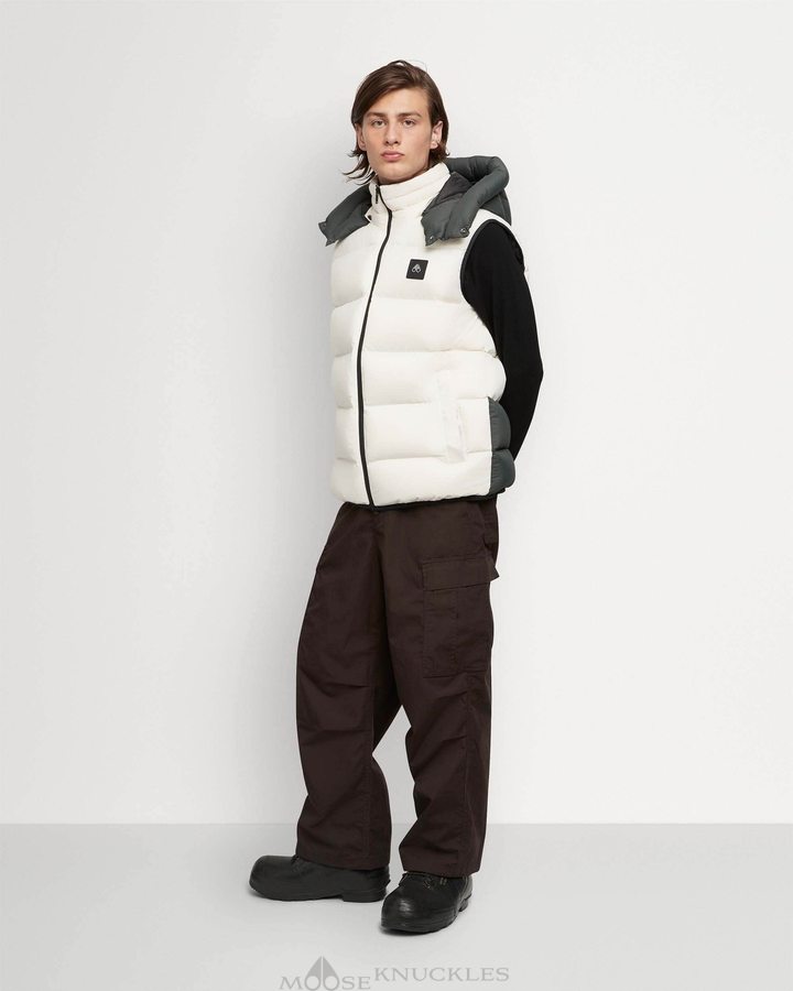 Moose Knuckles Sycamore Vest Vests Heren Plaster / Forest Hill | SUY064937