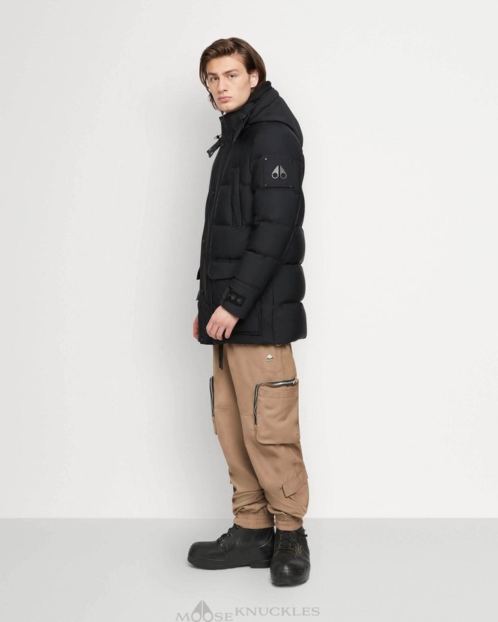 Moose Knuckles Valleyfield Jacket Jassen Heren Zwart | HXA120638