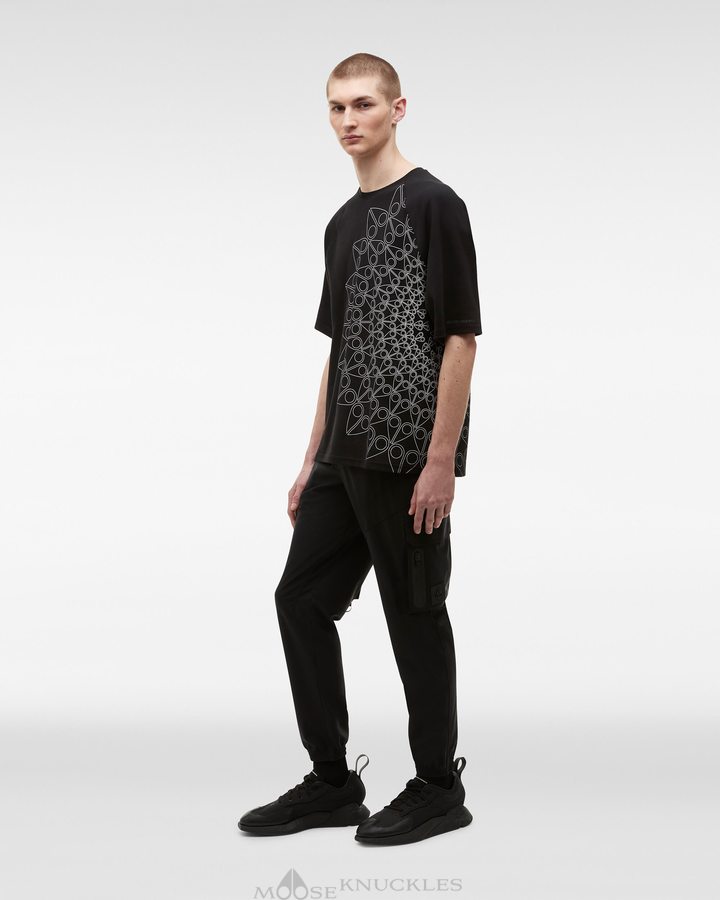 Moose Knuckles Wellesley Tee Tees Heren Zwart | DHR617839